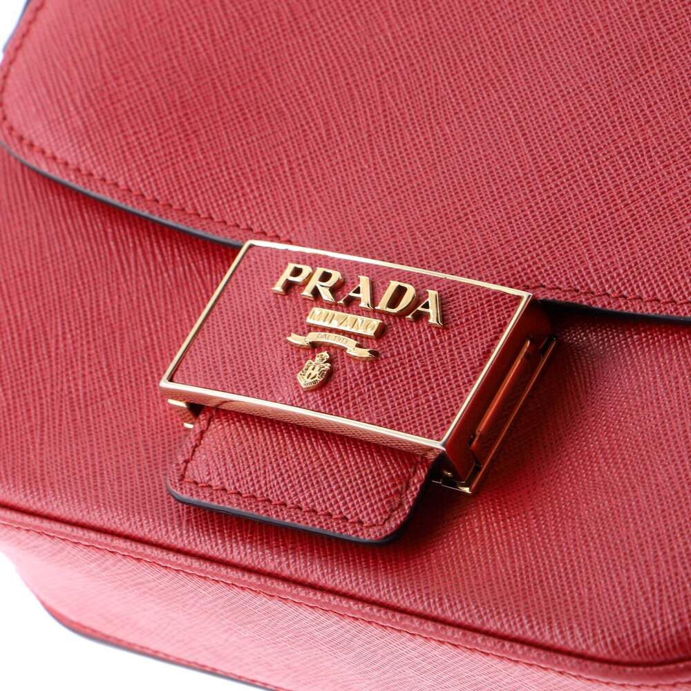 Prada Embleme Flap Bag Saffiano Leather #202261P18B - Picture 8 of 9